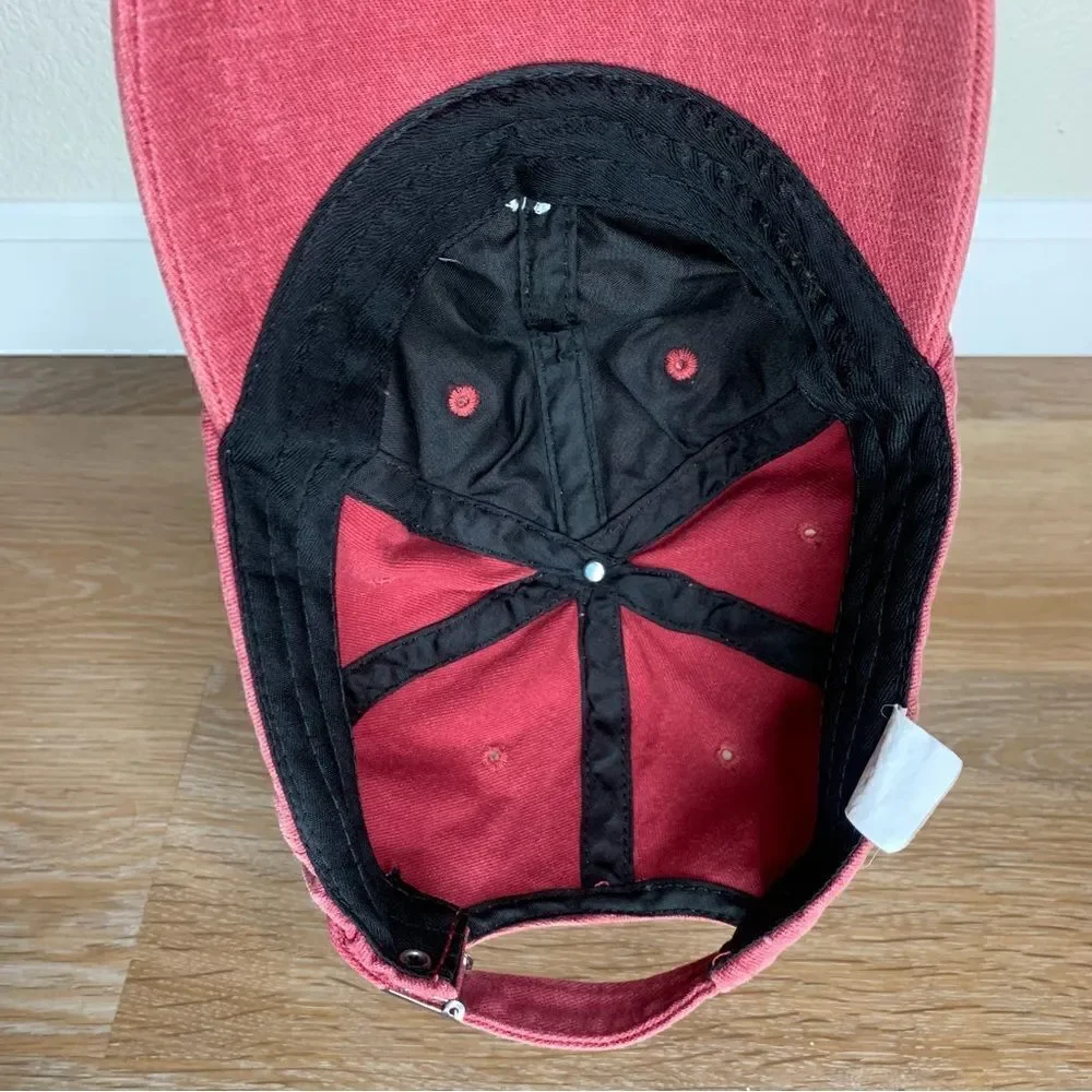 Smile Women’s Red Adjustable Strapback Hat